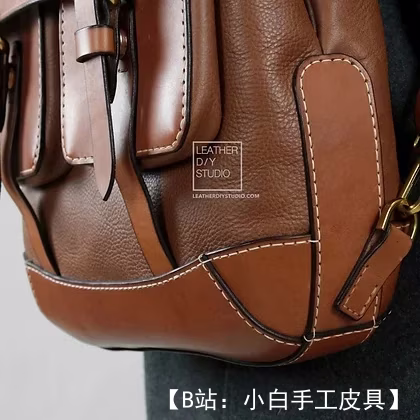 Leather DIY Studio 提供免费背包版型 #12 - 7