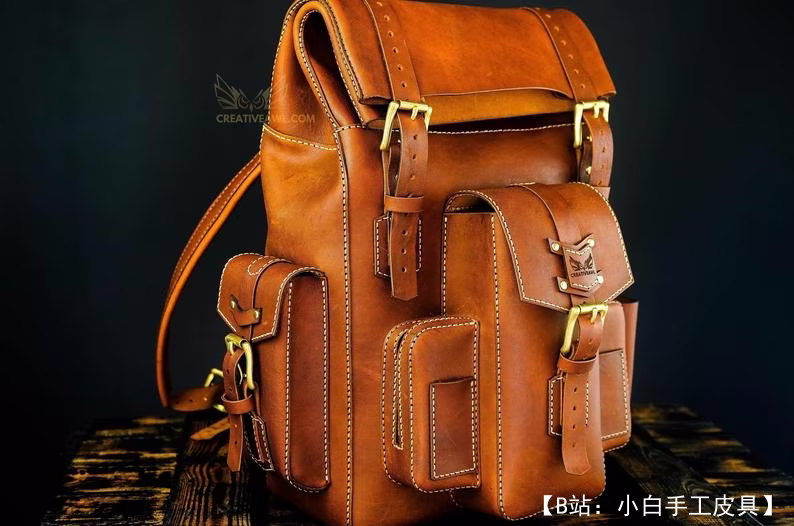 Creative Awl 提供的免费敞篷背包版型（卷状） - 2