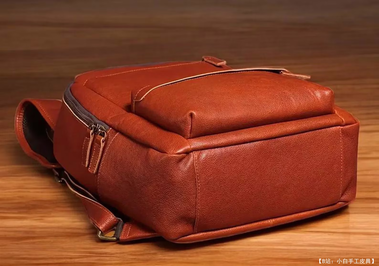 免费皮革背包版型 #5 by FloresPatterns - 6