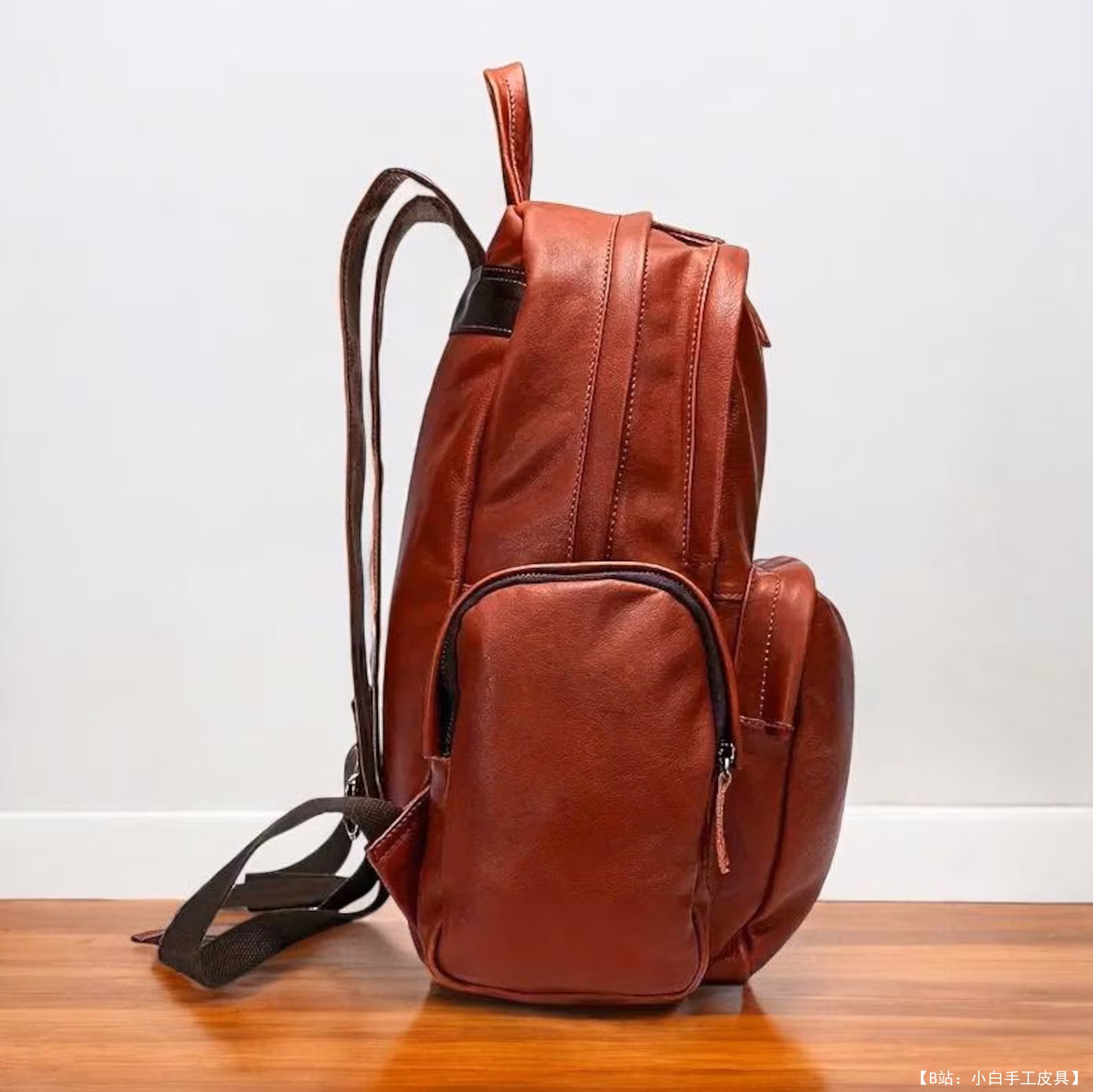 免费皮革背包版型 #6 by FloresPatterns - 2