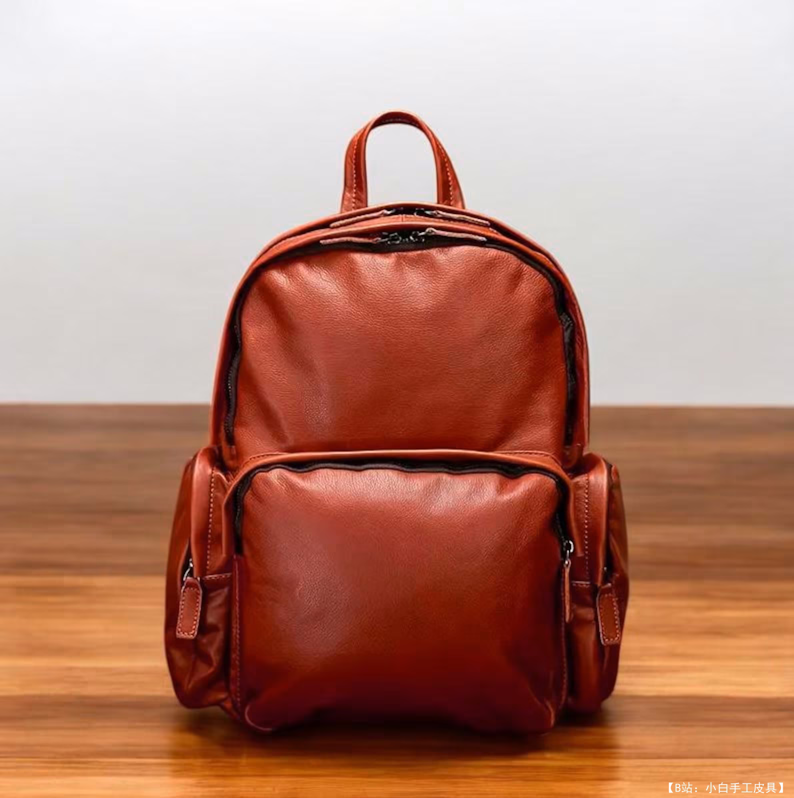 免费皮革背包版型 #6 by FloresPatterns - 4