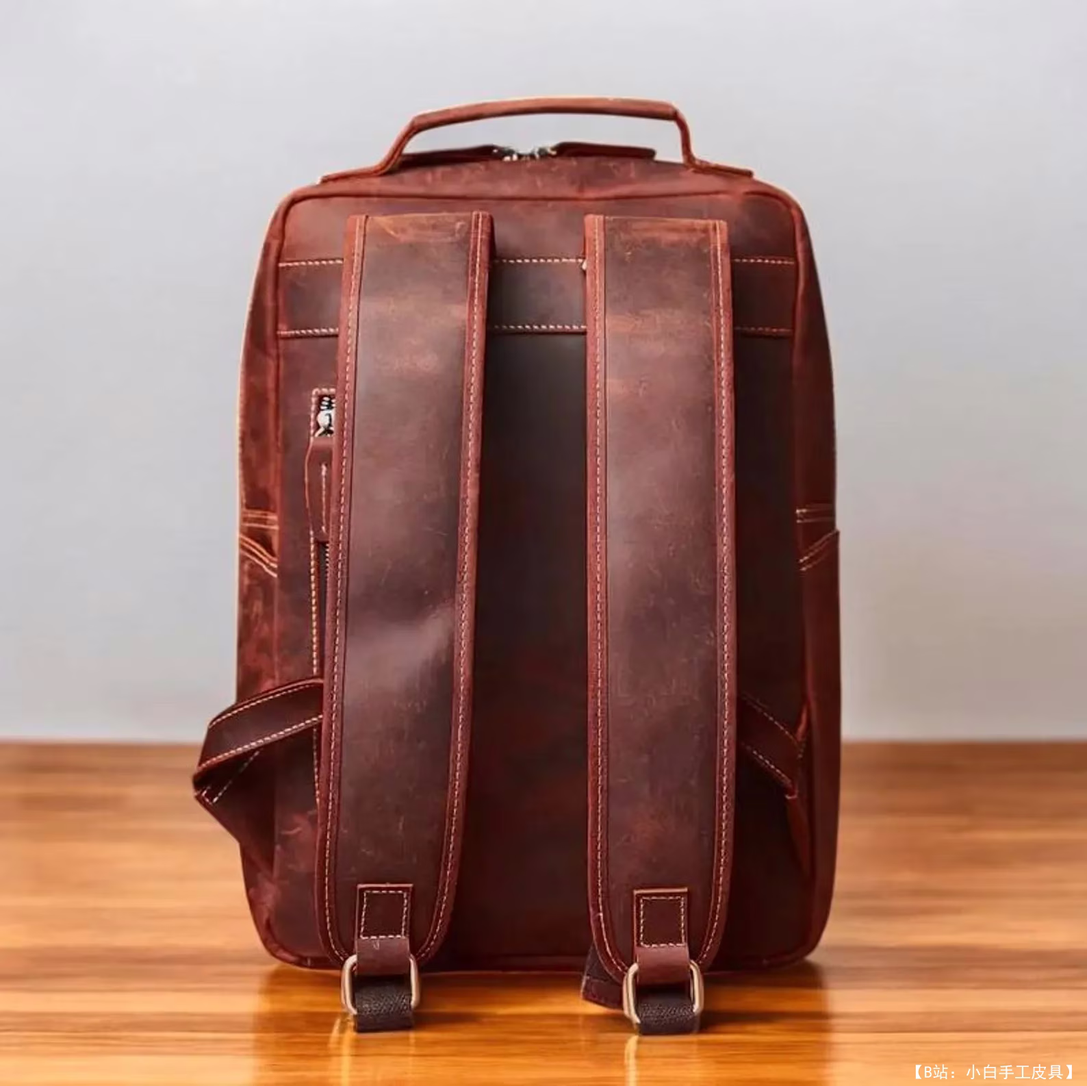 免费皮革背包版型 #8 by FloresPatterns - 3