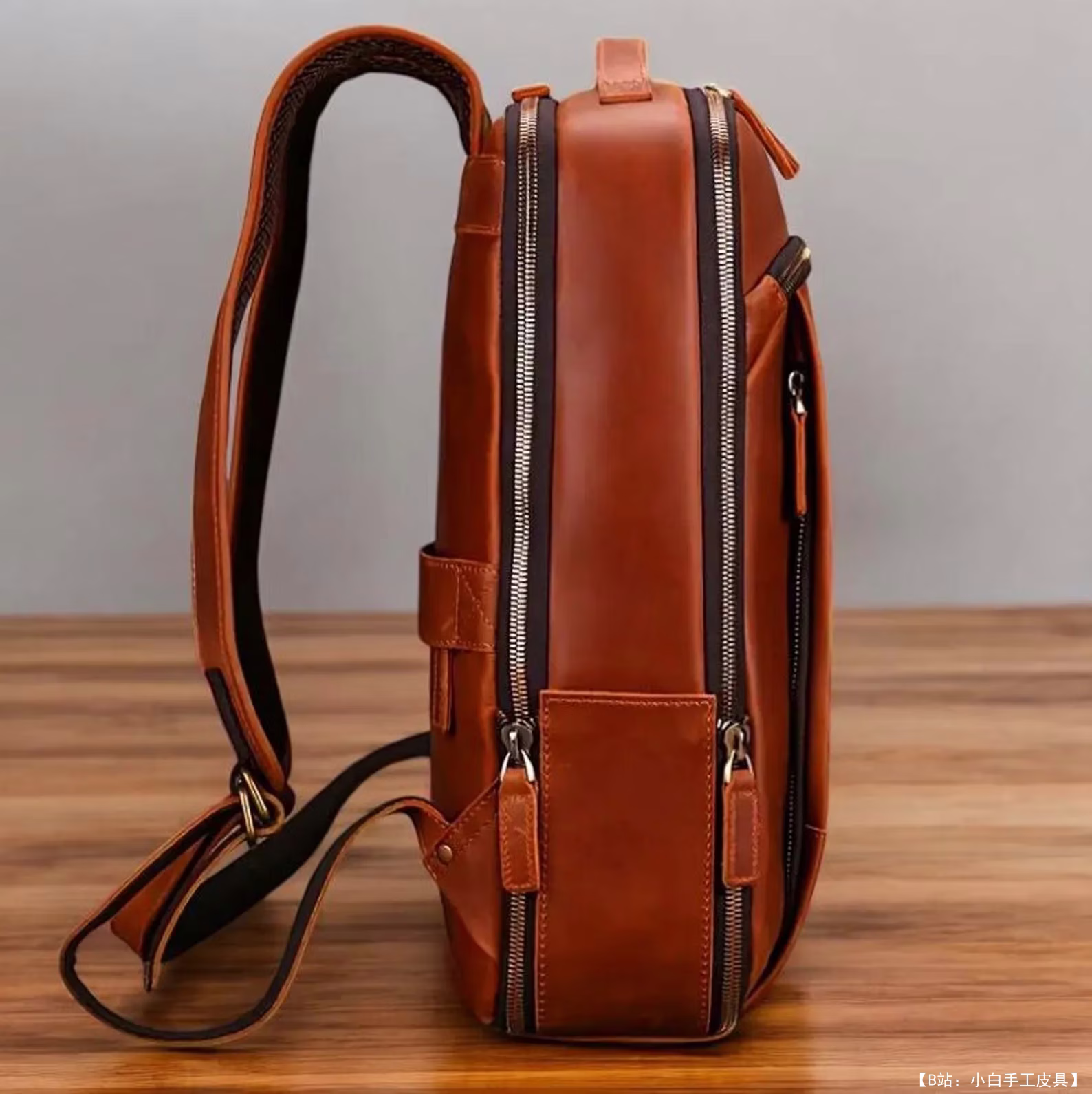 免费皮革背包版型 21 由 FloresPatterns 设计 - 4