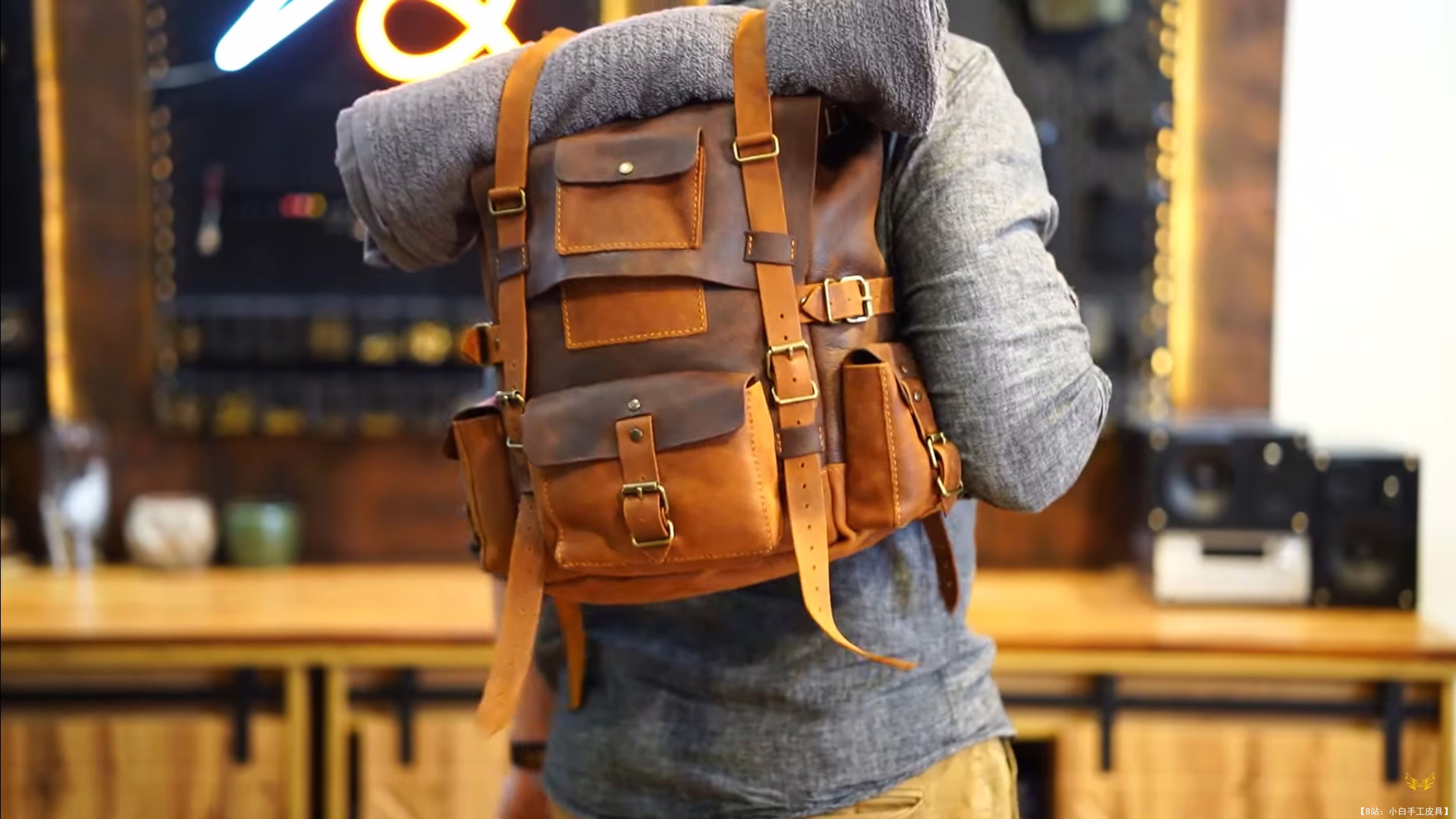 Creative Awl 提供的免费免费童子军背包版型 - 4