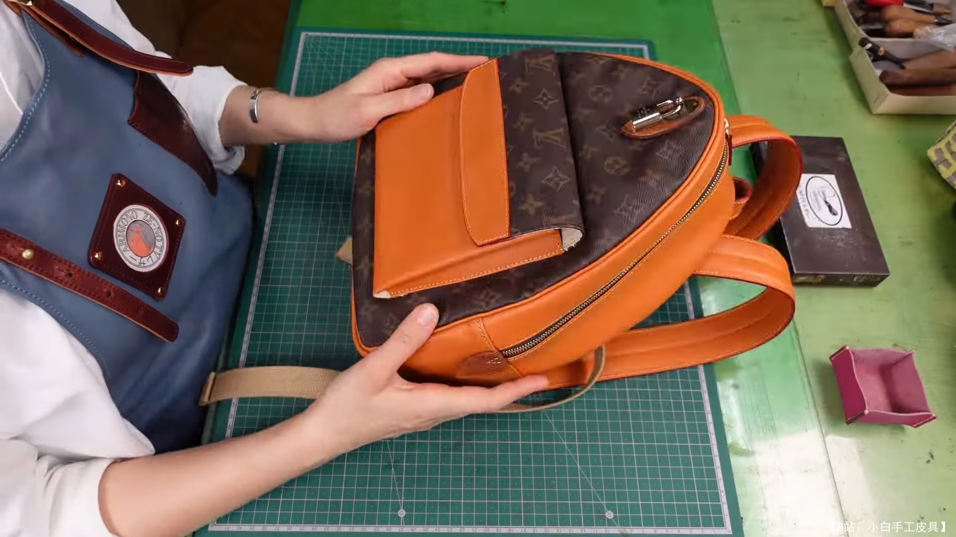 免费路易威登重制ZE-NO TV皮革背包版型 - 2