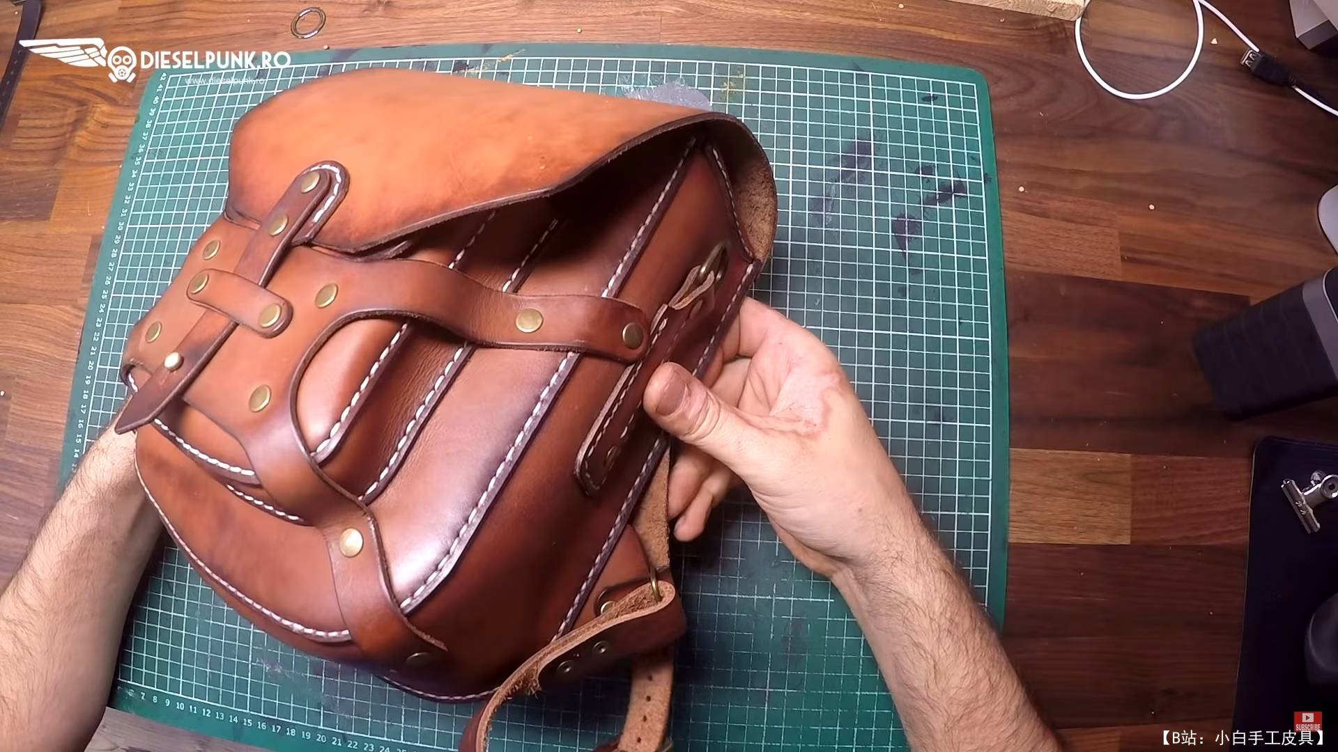 DieselpunkRo 免费版型背包，带外部口袋 - 4