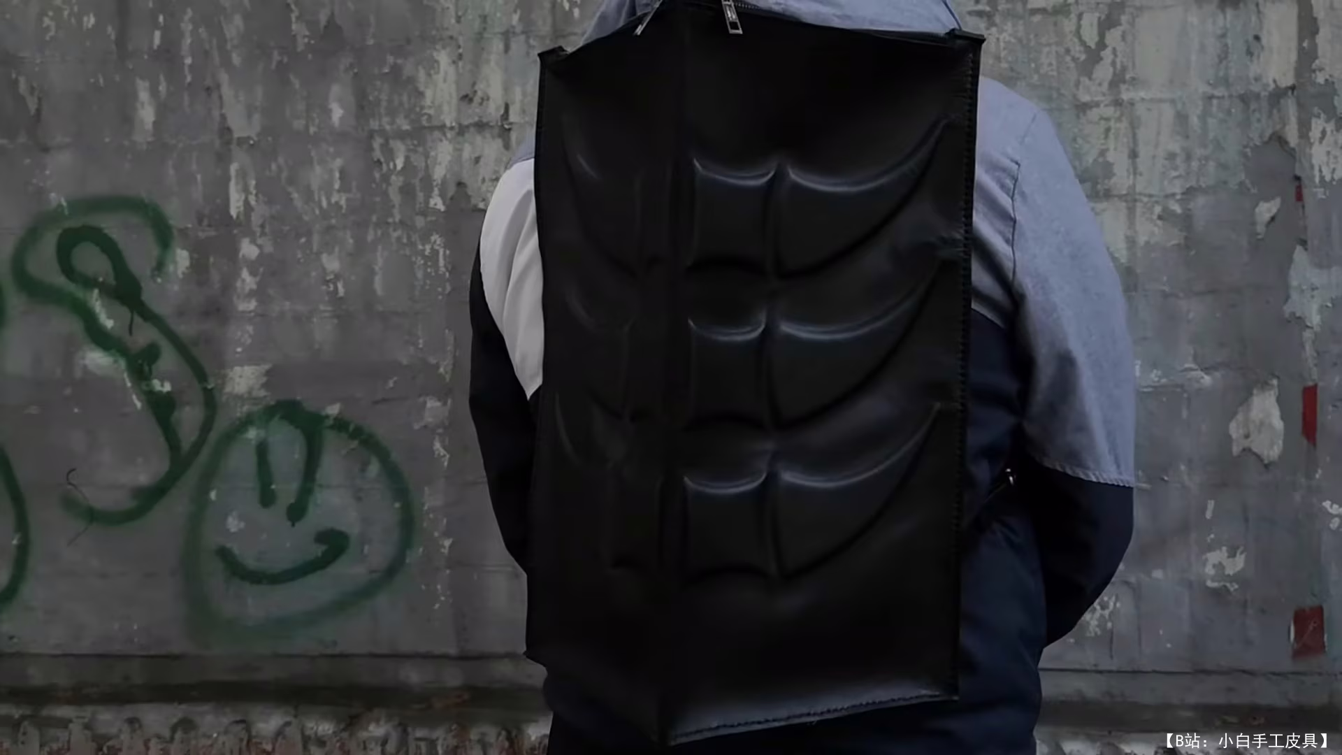 来自 Leathercraft 的免费版型皮革大三角背包 - 3