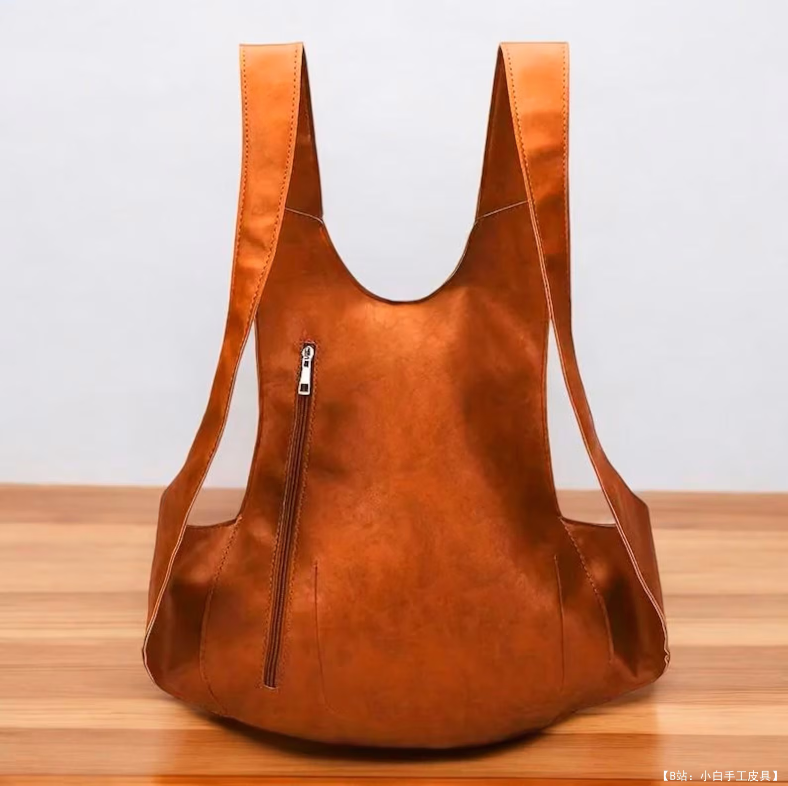 FloresPatterns 免费版型皮革运动背包 - 2