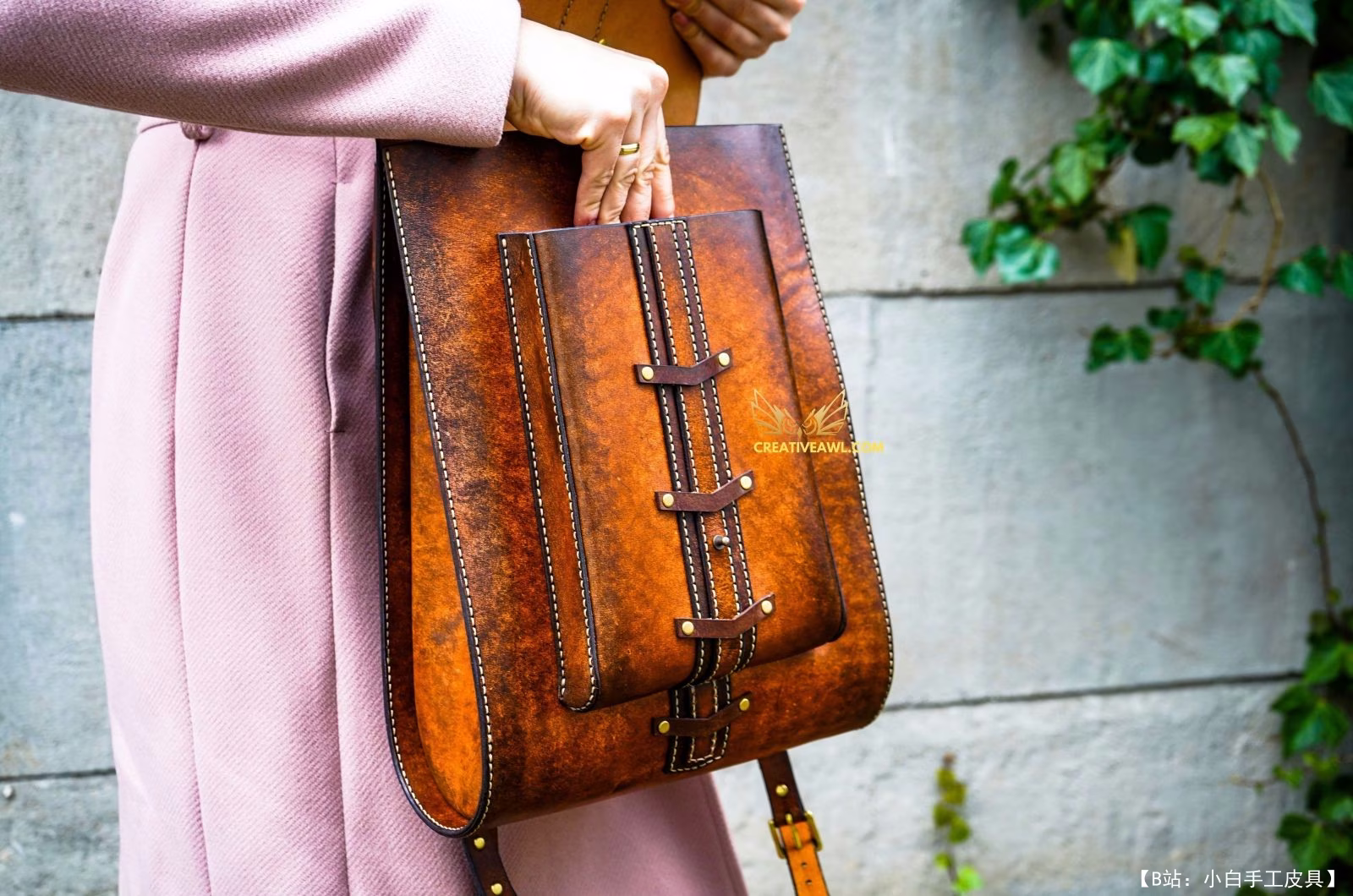 由 Creative Awl 设计的免费版型 Old school 背包 - 2