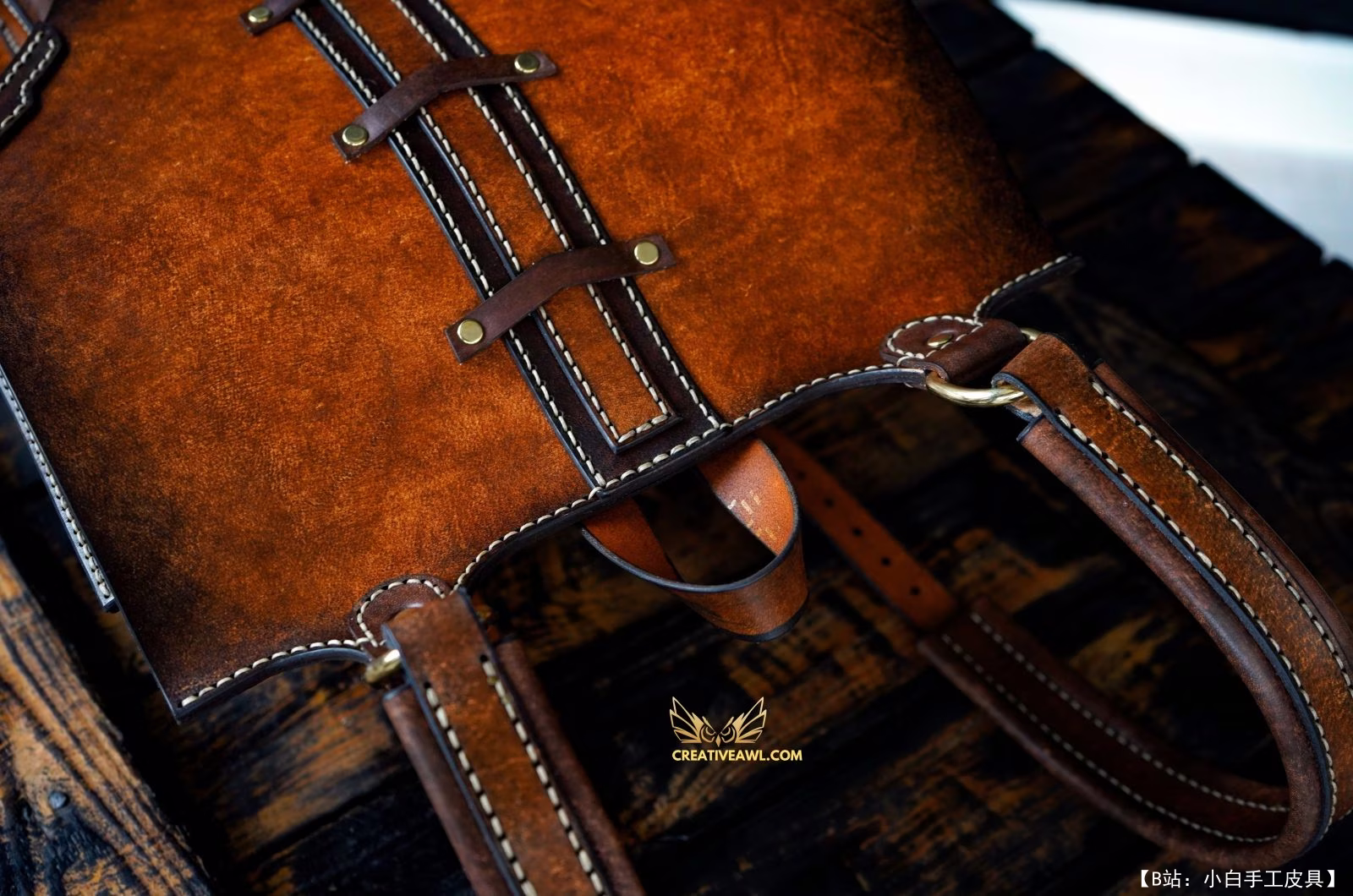 由 Creative Awl 设计的免费版型 Old school 背包 - 11