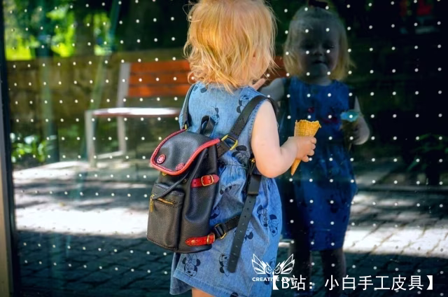 LeatherHubPatterns 提供的免费铆钉背包版型 - 4