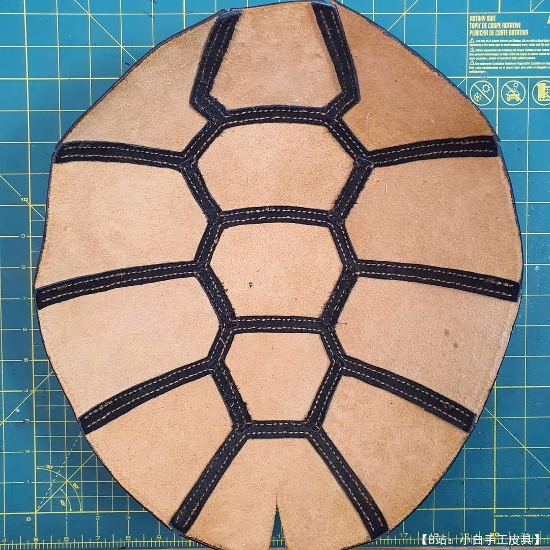 免费龟皮背包模板 - 3