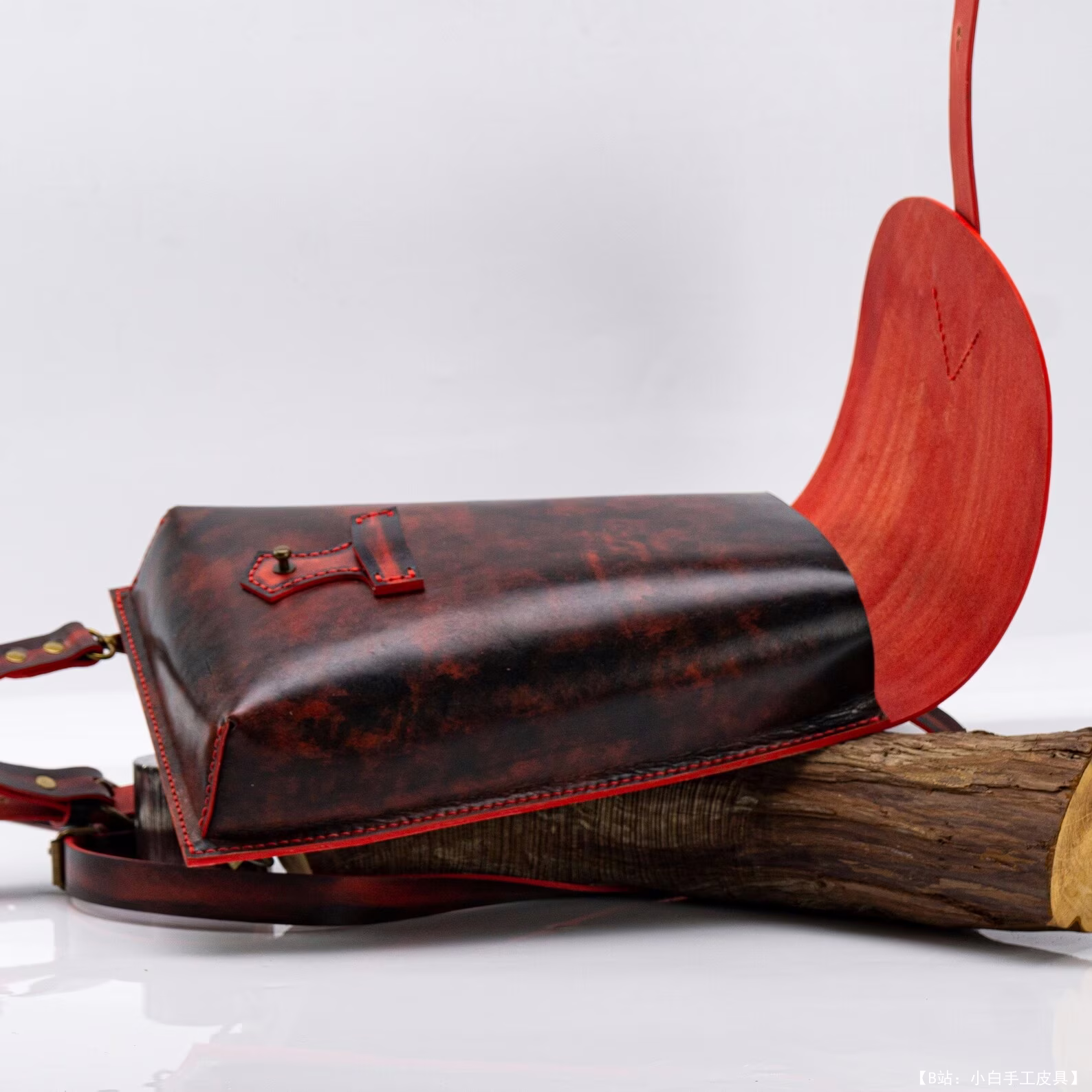 DieselpunkRo 版型皮革背包卷 - 7