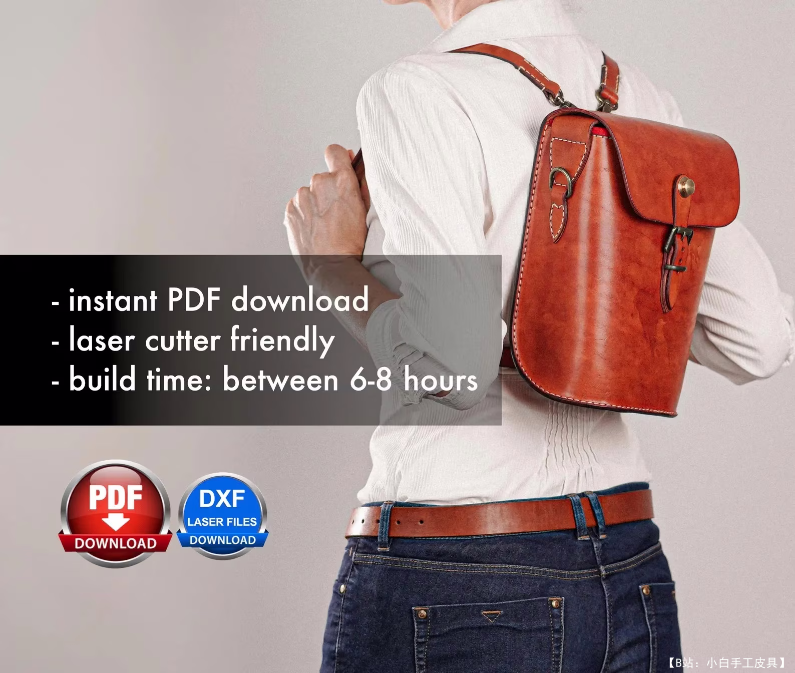 DieselpunkRo 版型斜挎包背包 - 5