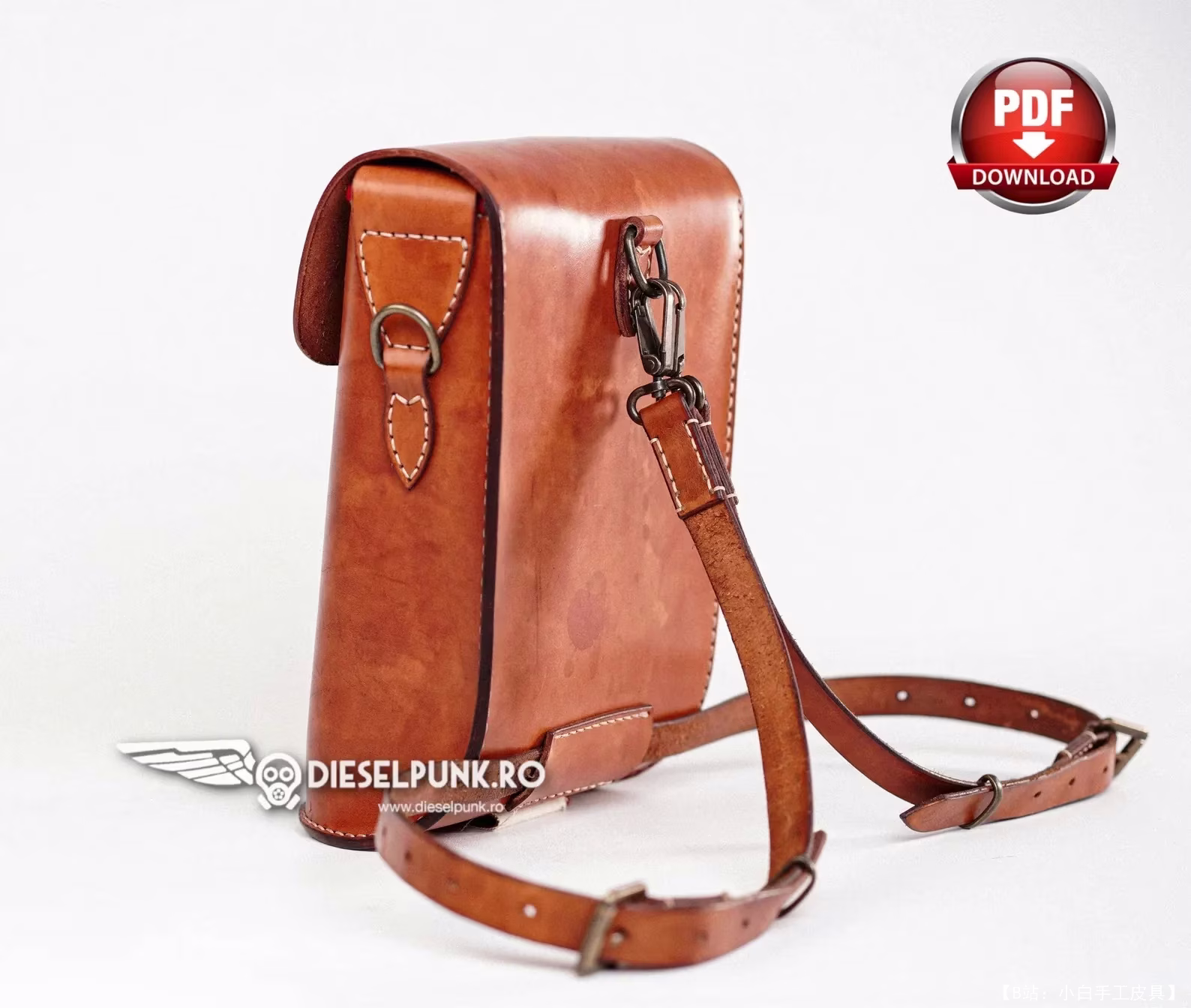 DieselpunkRo 版型斜挎包背包 - 7