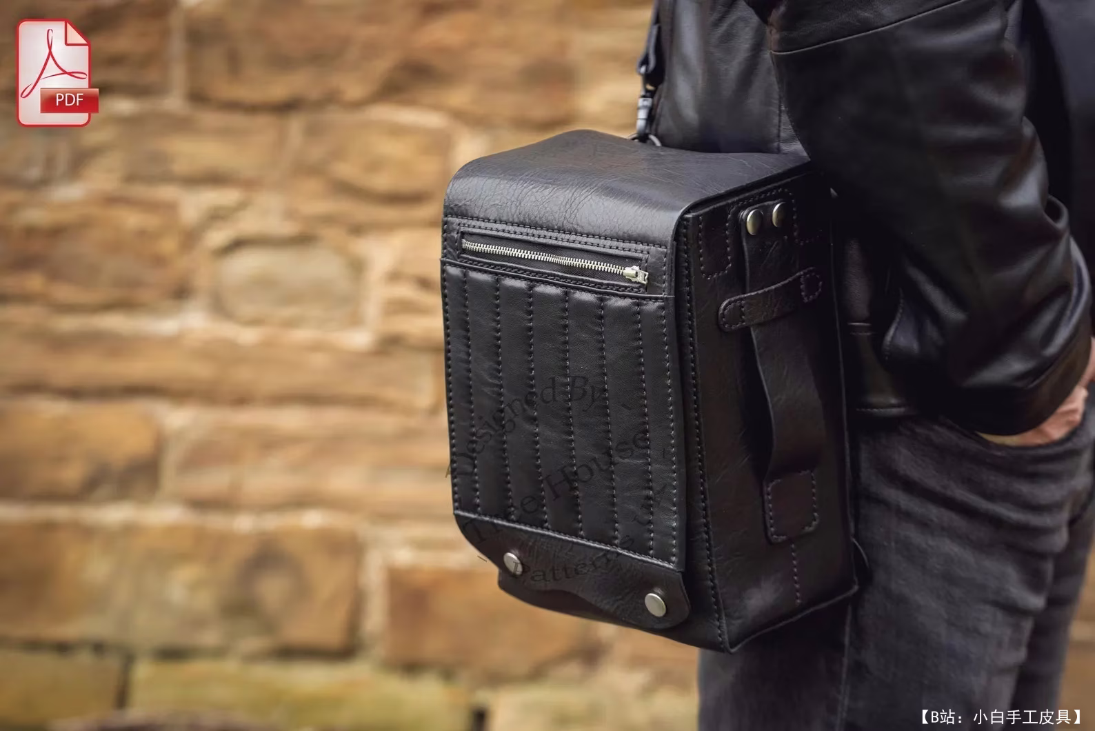 TreeHousePatternsUK 提供的免费自行车包背包版型 - 5