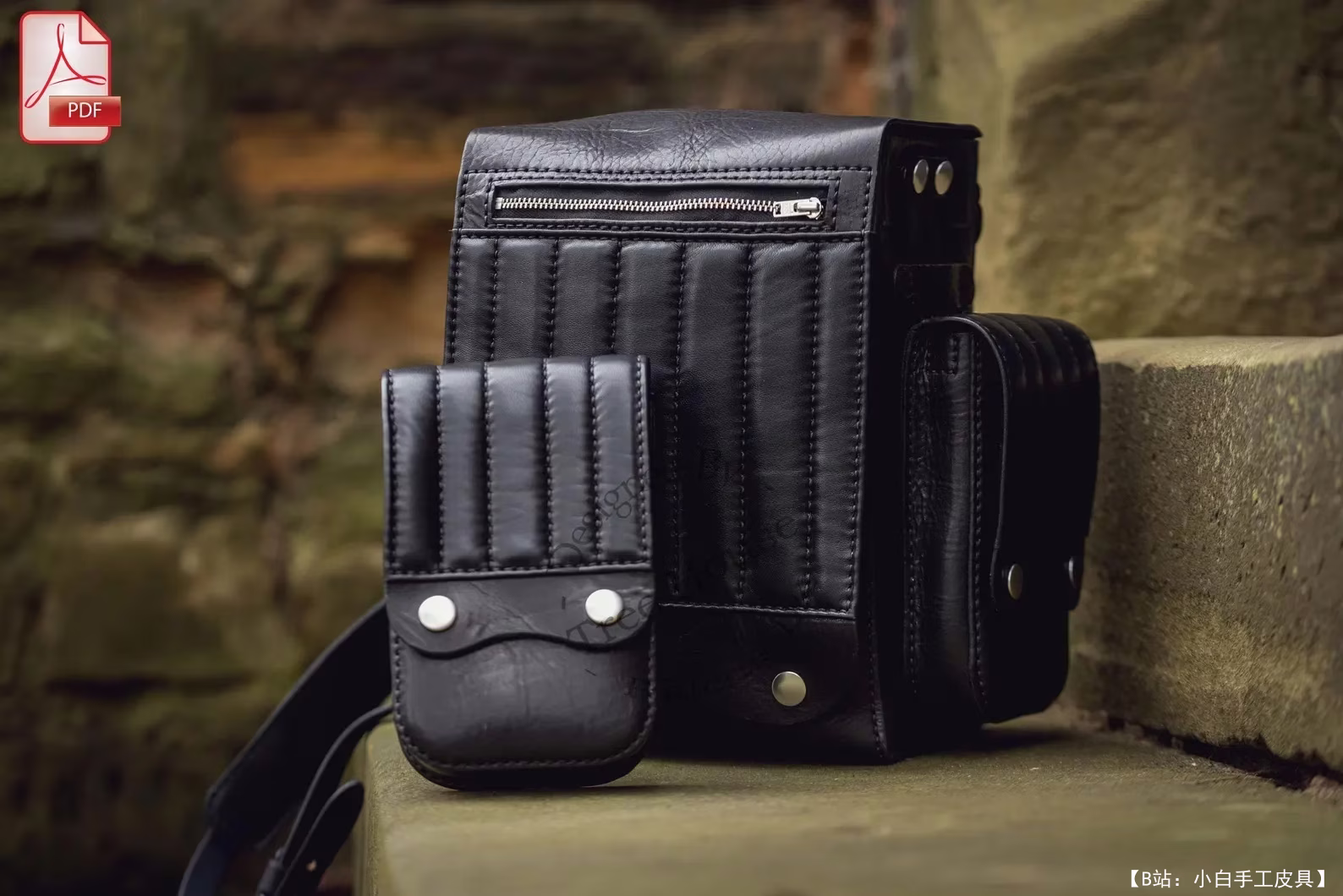 TreeHousePatternsUK 提供的免费自行车包背包版型 - 6