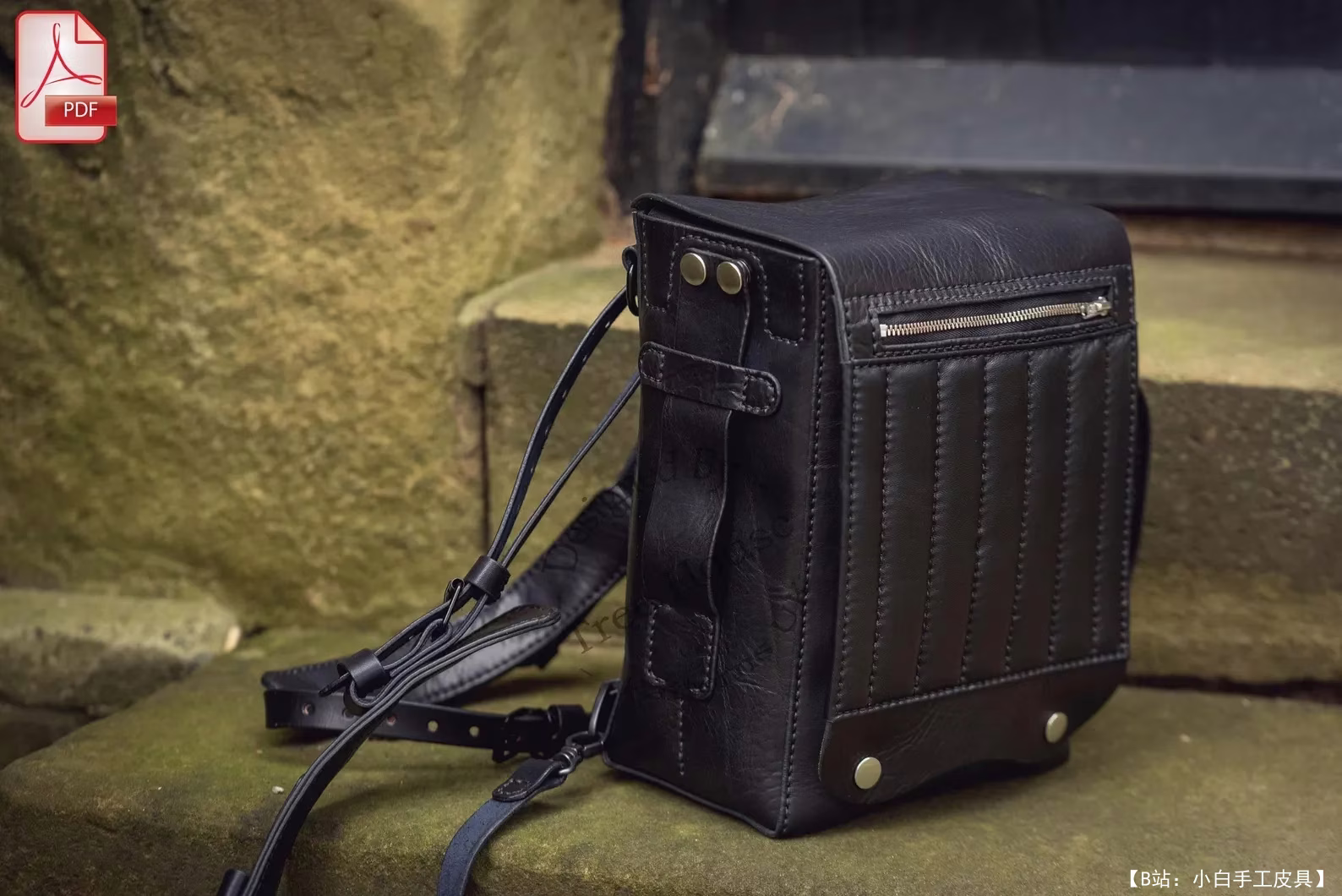 TreeHousePatternsUK 提供的免费自行车包背包版型 - 7