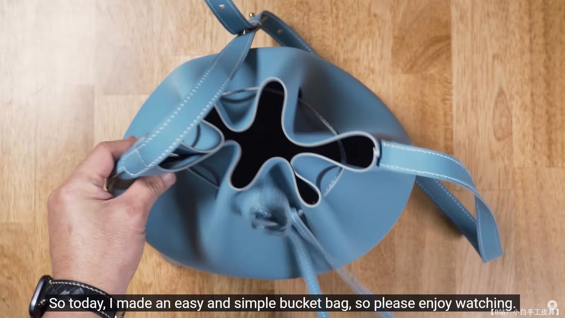 Sieun Leatherworks 设计的免费水桶包版型 - 1