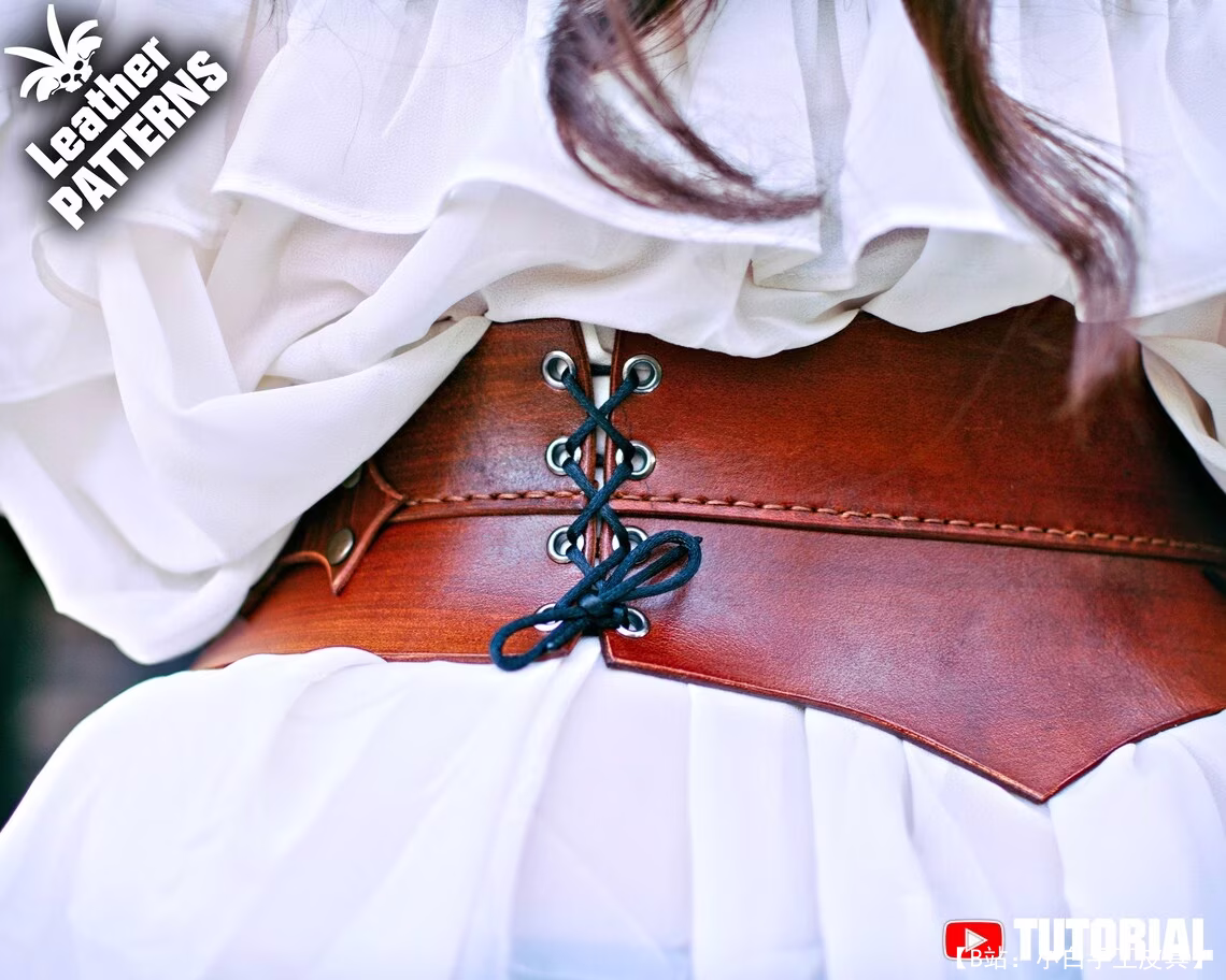 免费紧身胸衣臀包版型，由 Leatherhubpatterns 设计 - 6