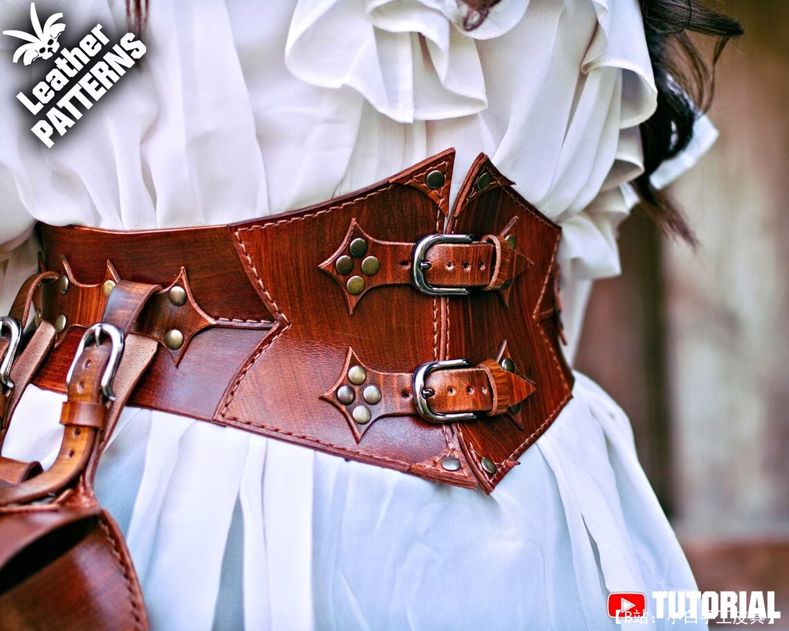 免费紧身胸衣臀包版型，由 Leatherhubpatterns 设计 - 8