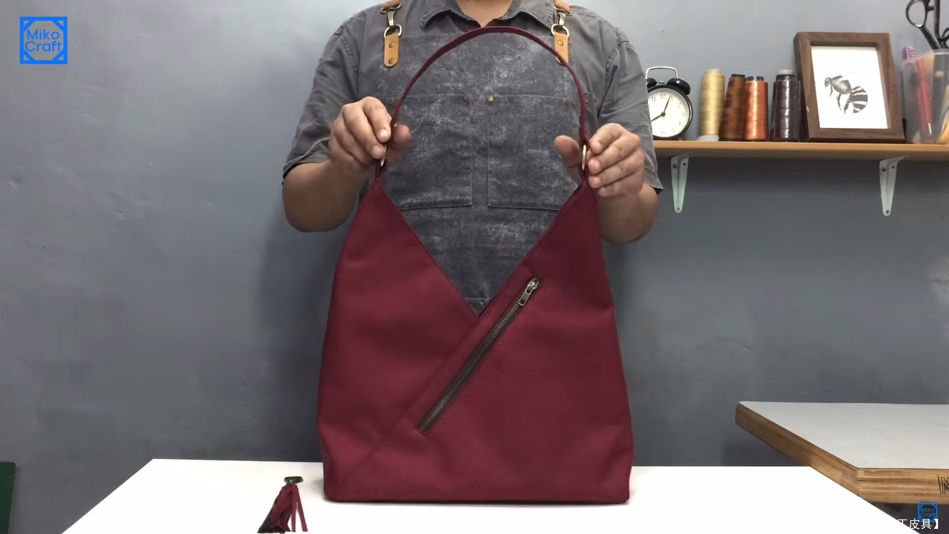 MikoCraft 的免费 Kipling Olina 包版型 - 5