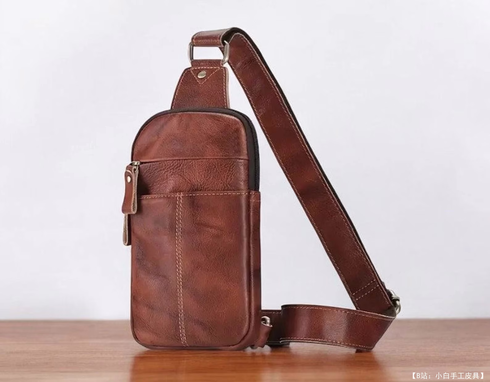 免费皮革单肩包版型 1 by FloresPatterns - 2