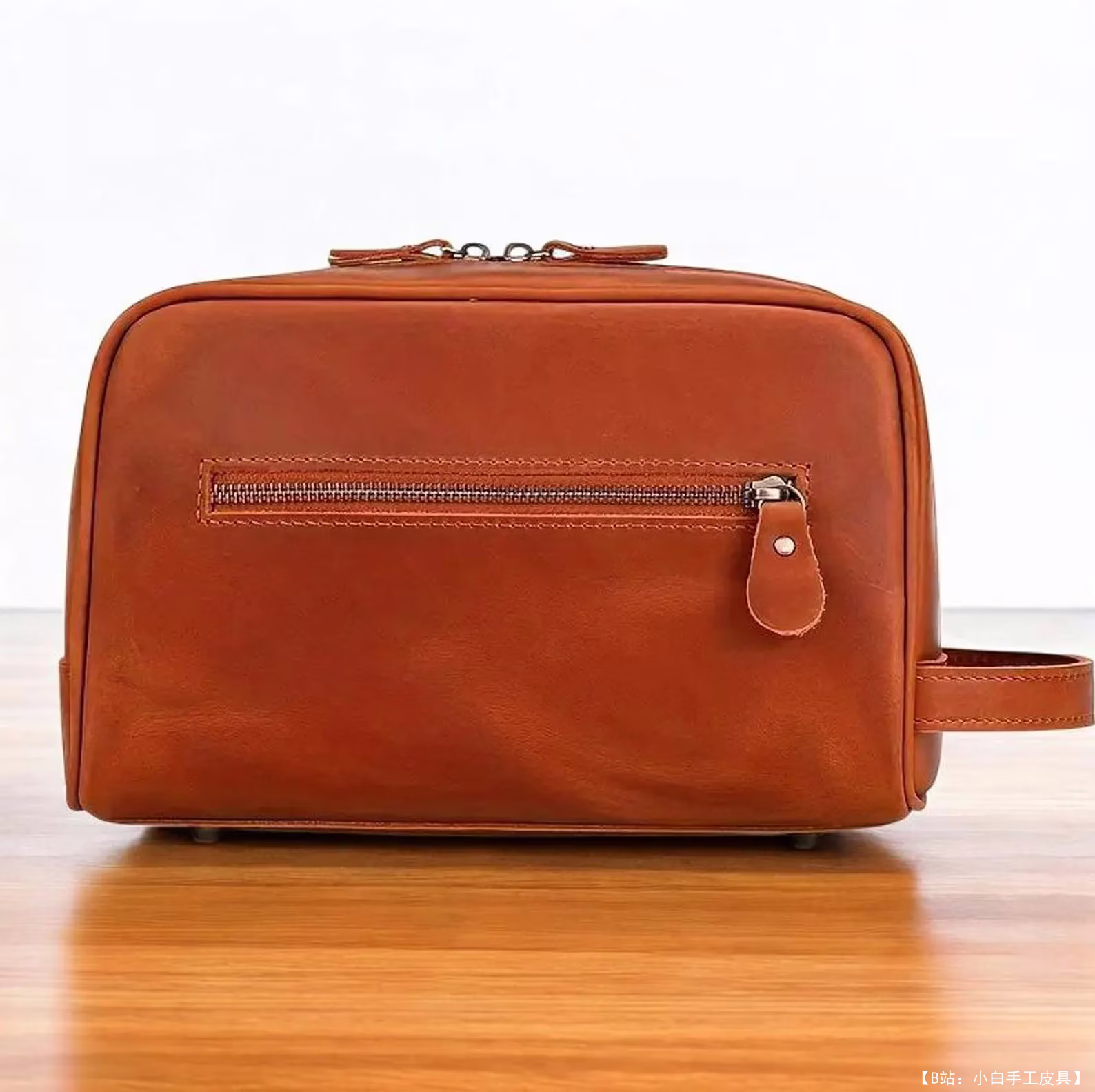 免费皮革盥洗包 2 版型（FloresPatterns 设计） - 2