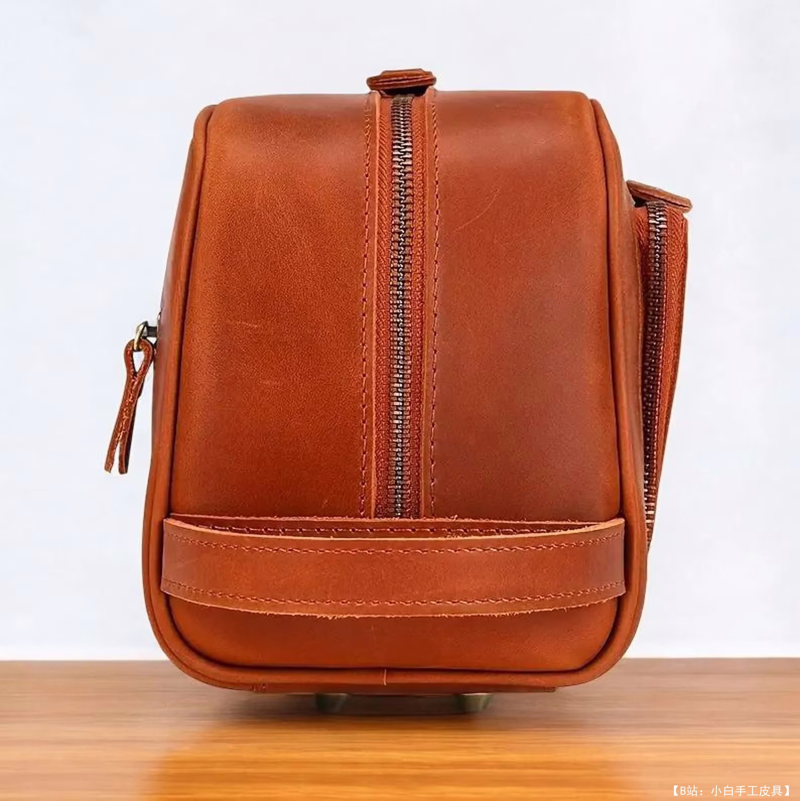 免费皮革盥洗包 2 版型（FloresPatterns 设计） - 3