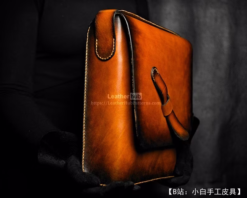 LeatherHub 提供的免费邮差包版型 - 2