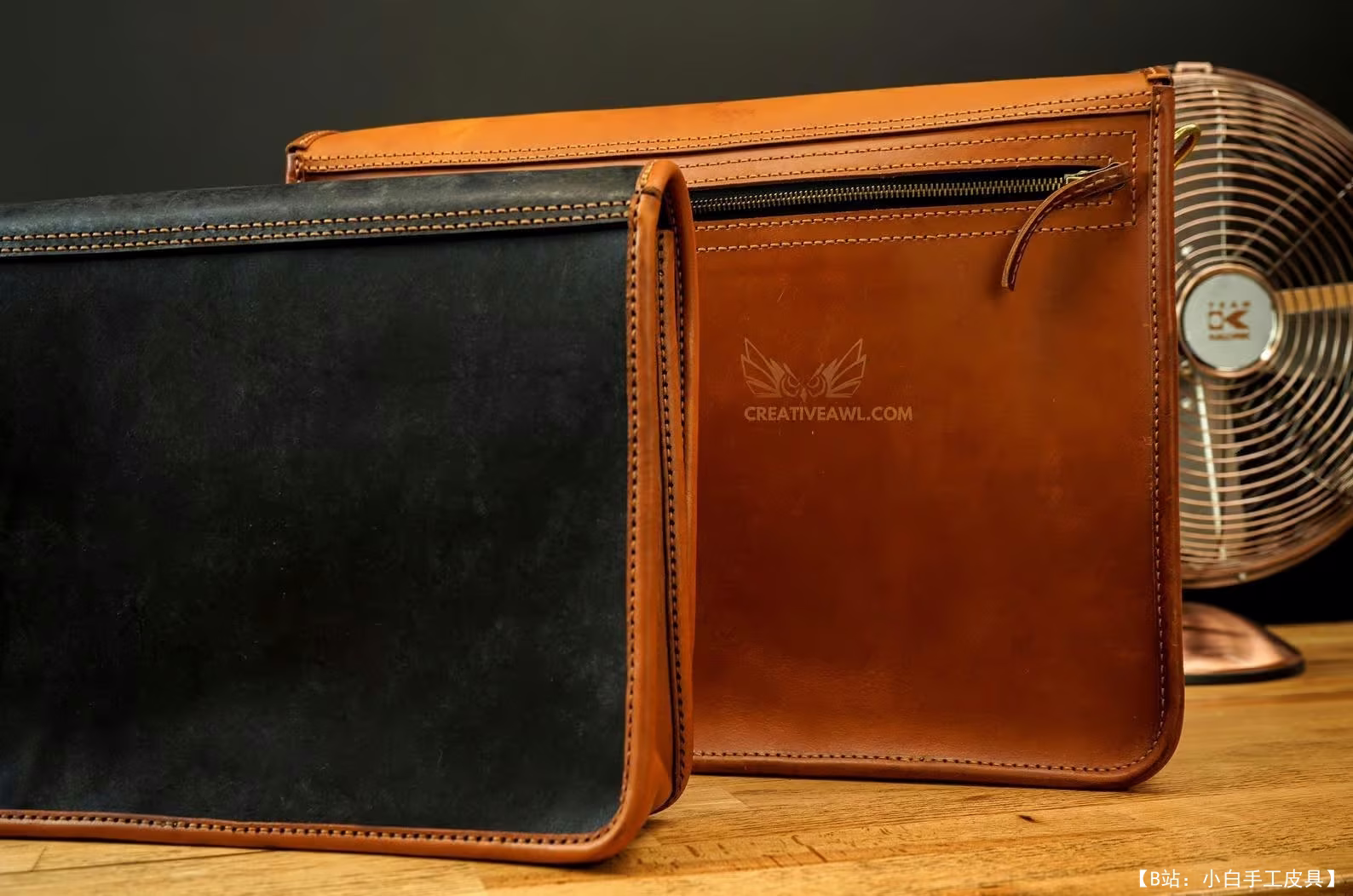 创意锥子的免费邮差包版型 - 4