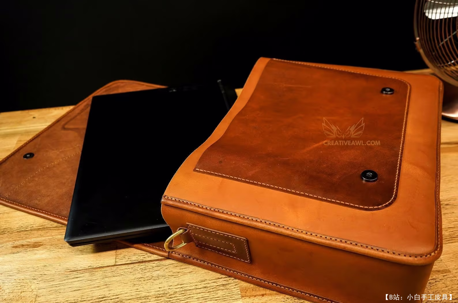 创意锥子的免费邮差包版型 - 8