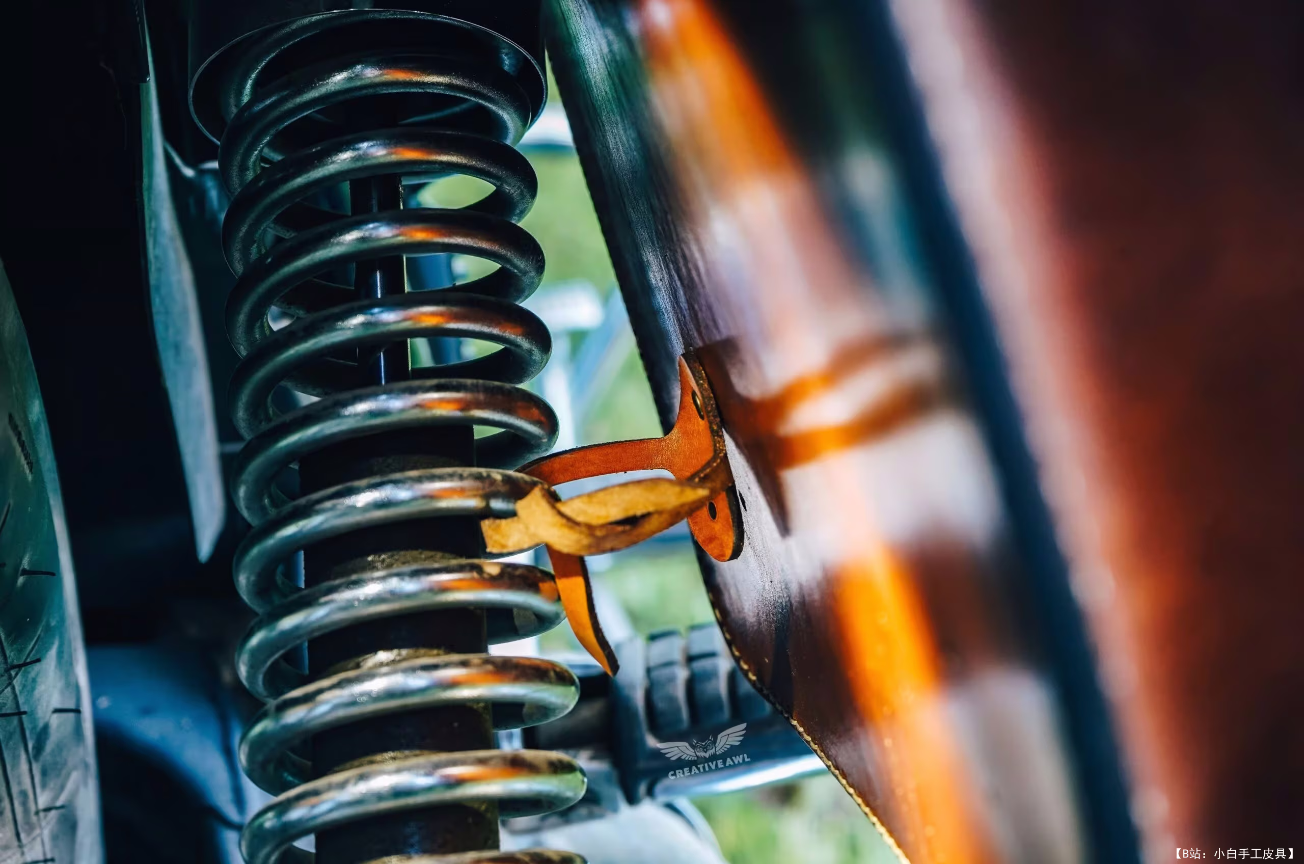 创意锥子的免费摩托车马鞍包版型 - 8