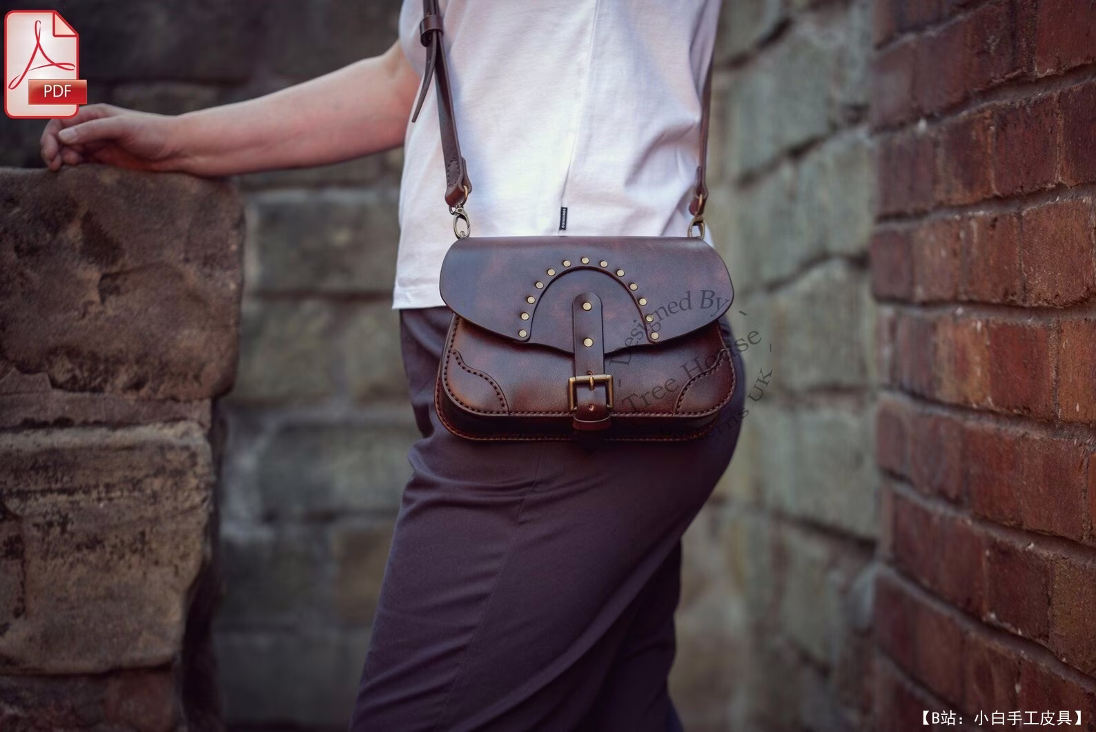 TreeHouseLeather HM 免费版型 Abigail 斜挎包 - 2