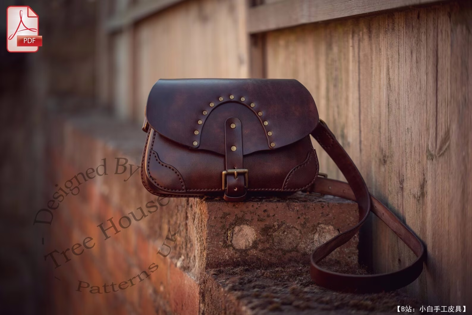 TreeHouseLeather HM 免费版型 Abigail 斜挎包 - 6