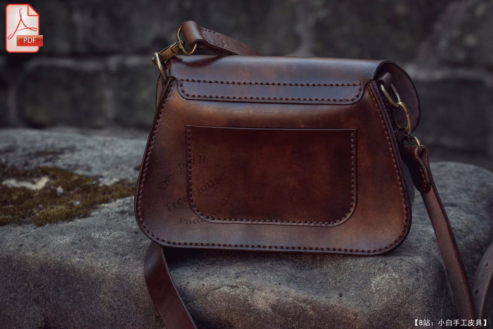 TreeHouseLeather HM 免费版型 Abigail 斜挎包 - 8