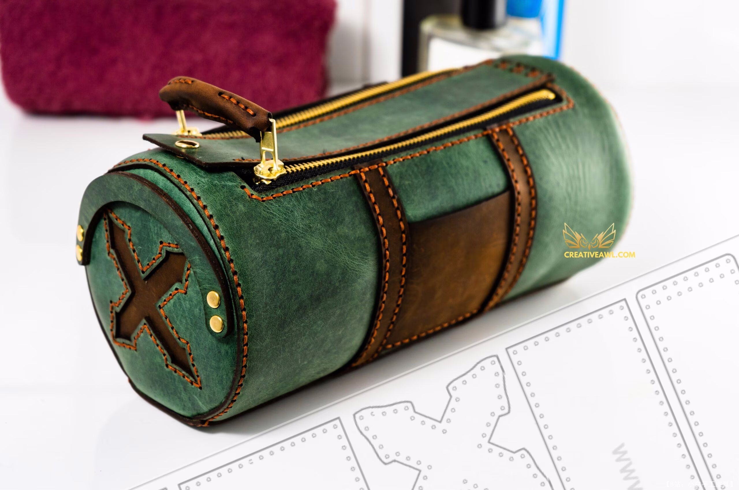 Creative awl 提供的免费版型袋 X dopp 套件 - 2