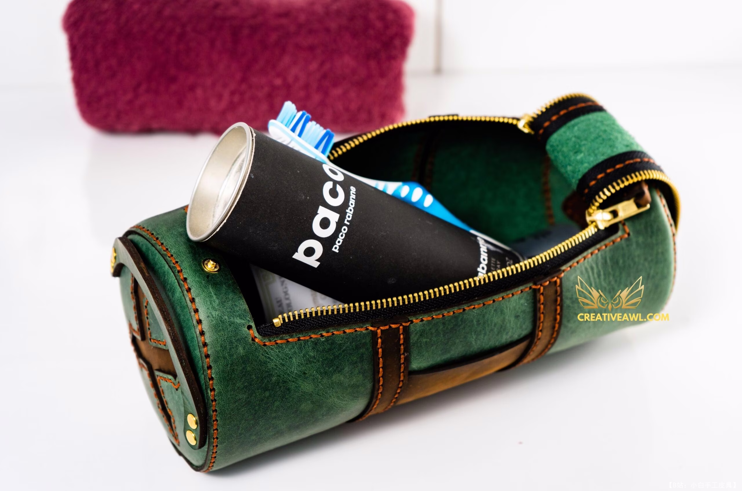 Creative awl 提供的免费版型袋 X dopp 套件 - 6