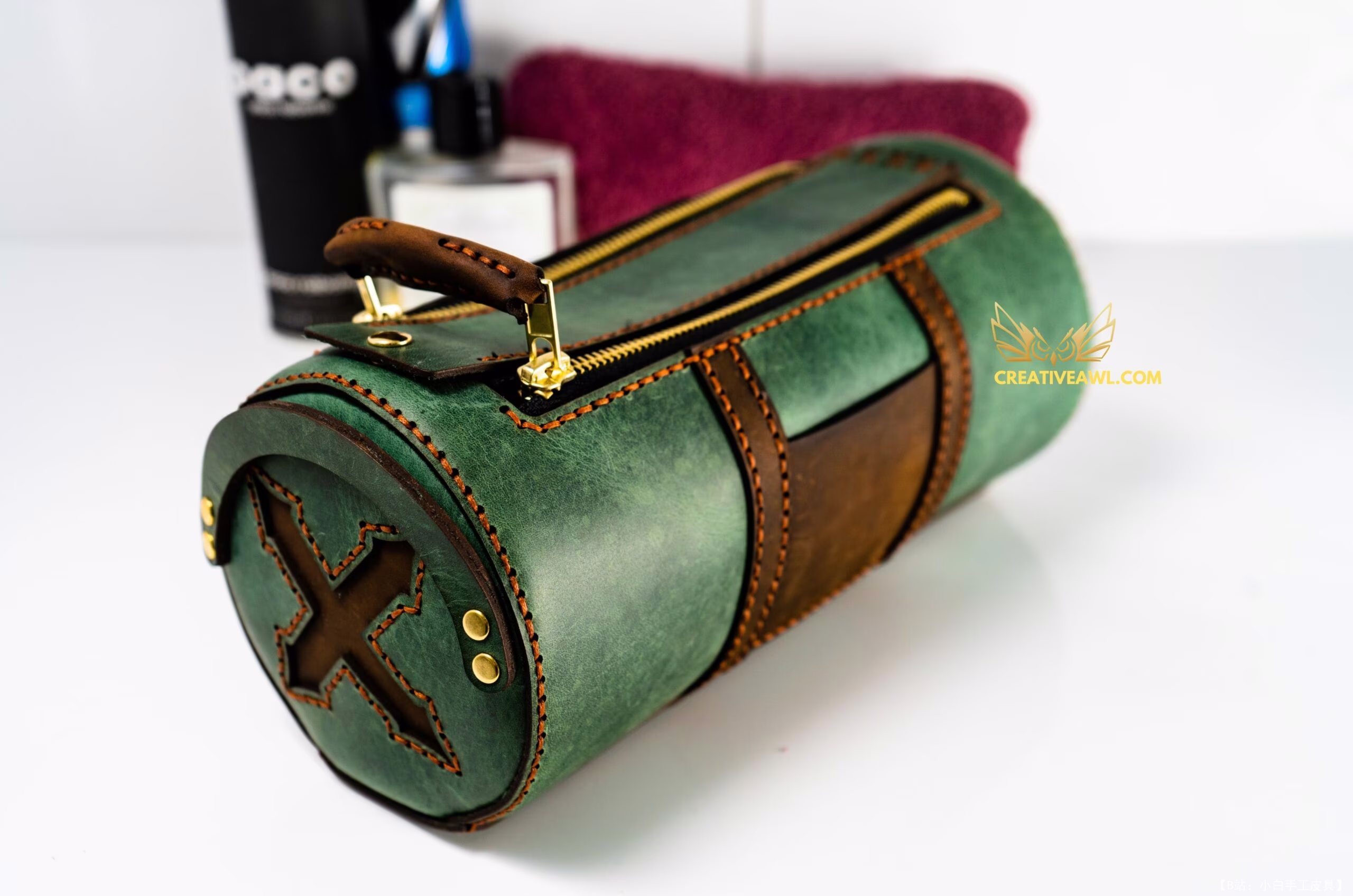 Creative awl 提供的免费版型袋 X dopp 套件 - 7