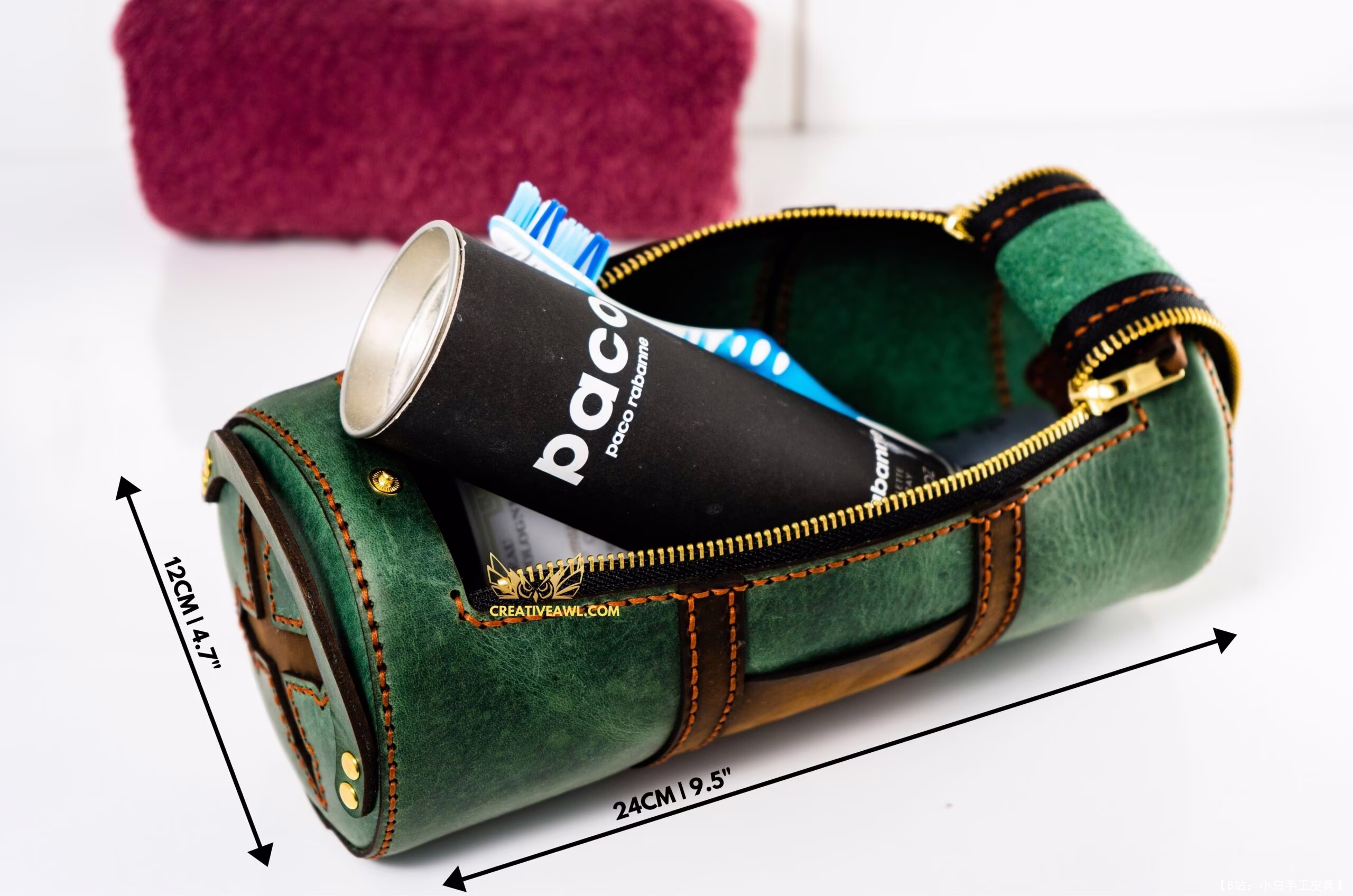 Creative awl 提供的免费版型袋 X dopp 套件 - 8