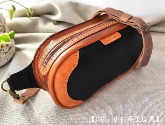 KitFoxLeather 免费版型腰包 - 1
