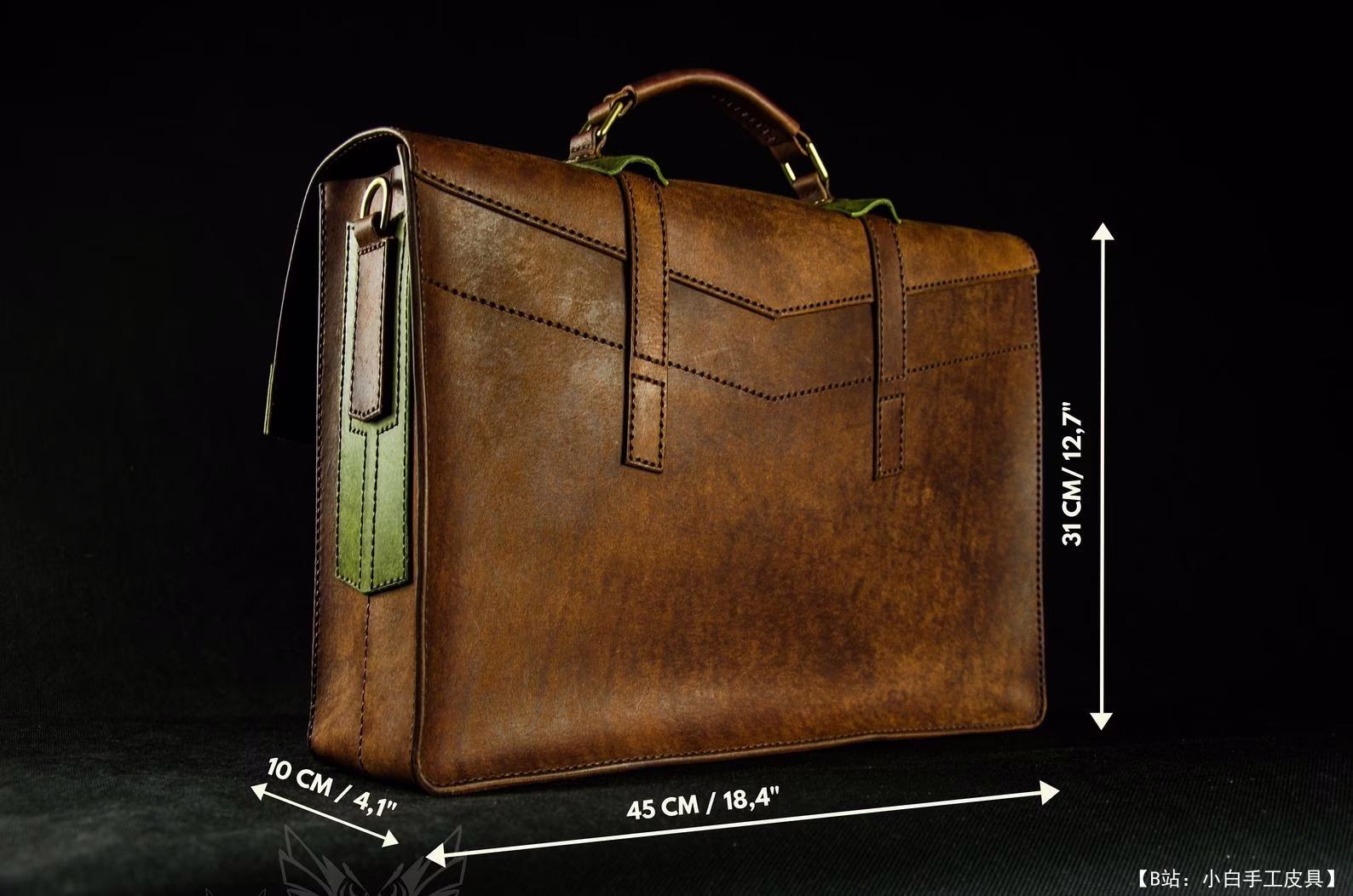 Creative awl 提供的免费版型公文包笔记本电脑包 - 3