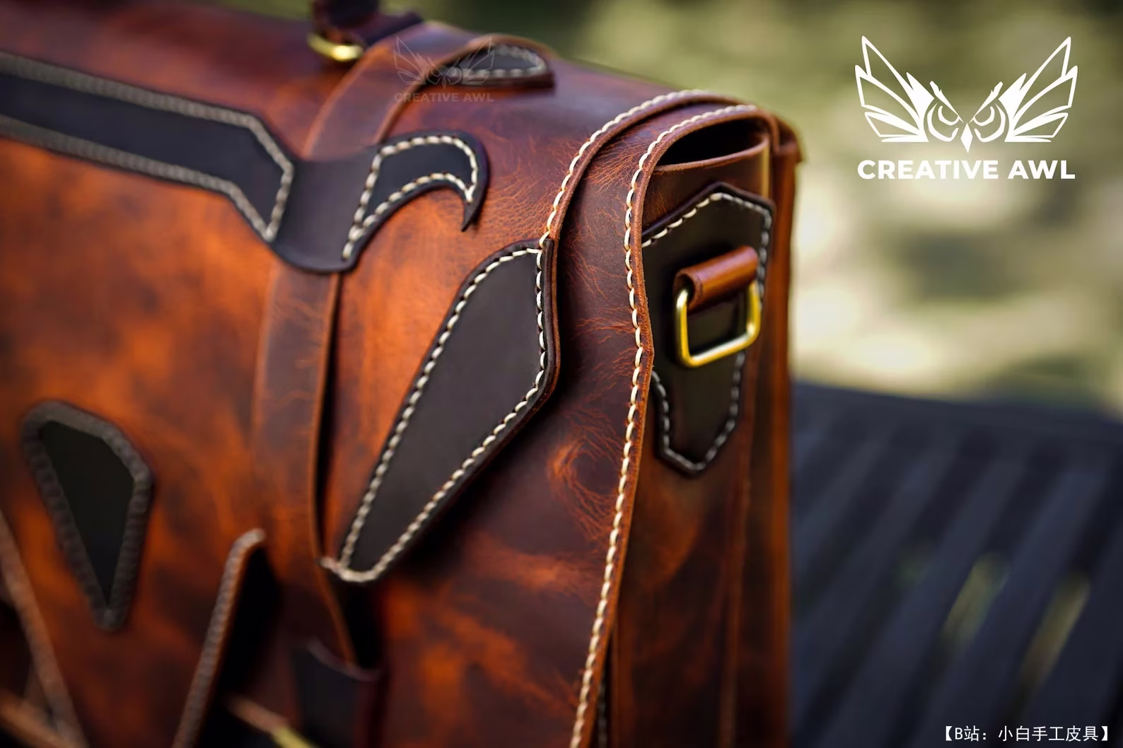 免费版型公文包笔记本电脑包 Outlaw Organizer by Creative awl - 3