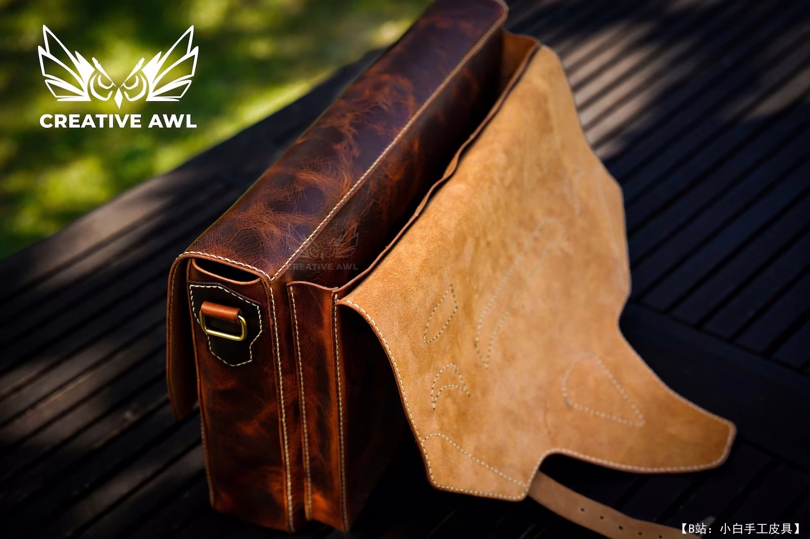 免费版型公文包笔记本电脑包 Outlaw Organizer by Creative awl - 7