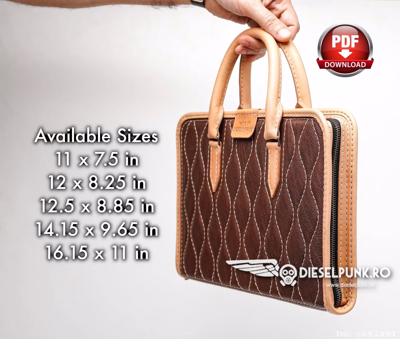 DieselpunkRo 免费版型笔记本电脑包 - 6