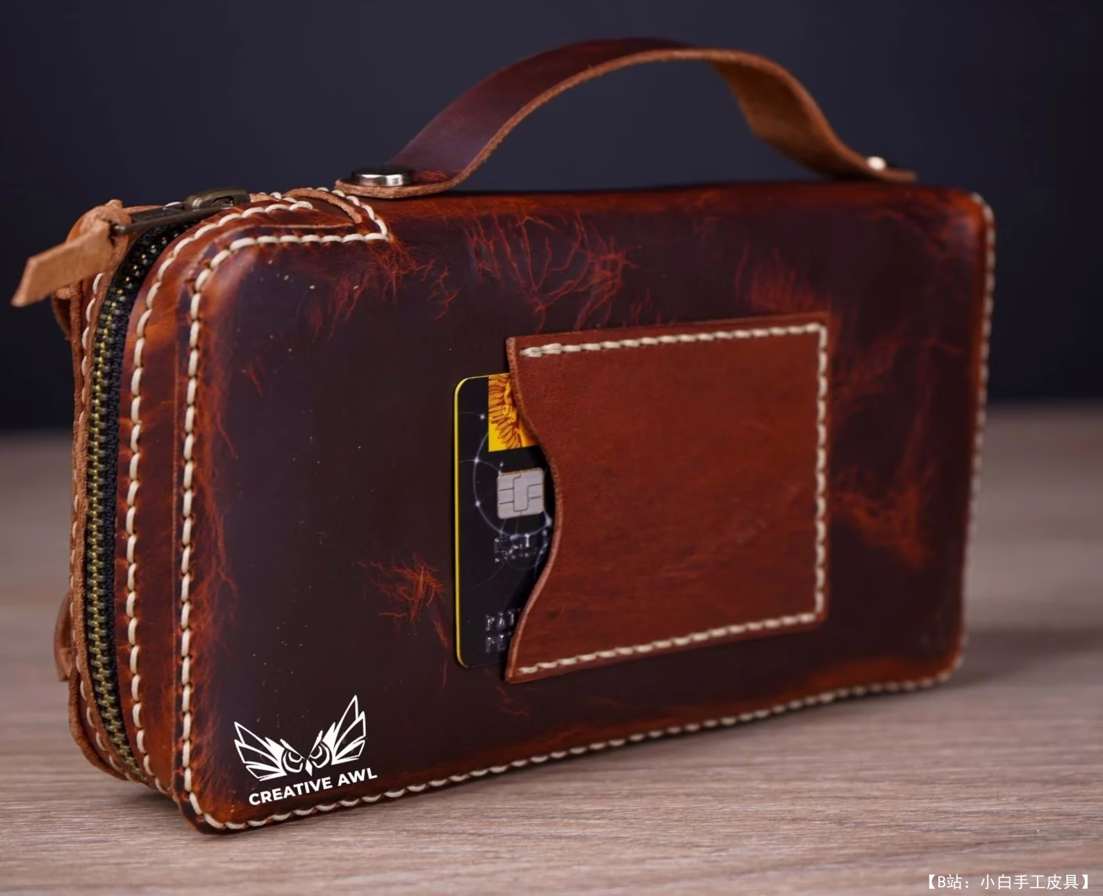 Creative Awl 设计的免费版型皮革香袋多合一 - 5