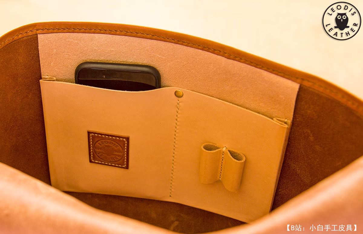 Leodis Leather 6 个旋转邮差包和手提包的免费版型 - 5