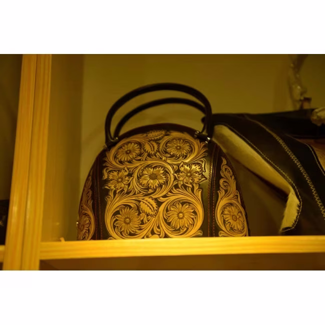 带装饰面板的女式包包的免费版型 - 3