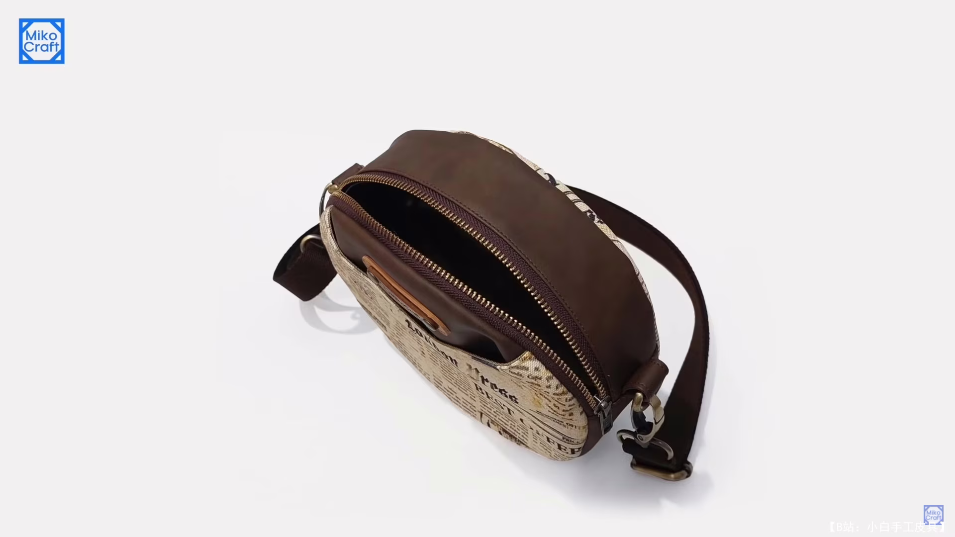 Miko Craft 免费版型圆形吊带包 - 3