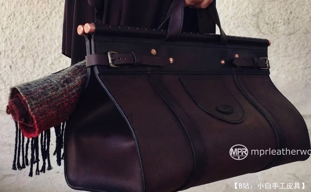 MPR Leatherworks 免费版型 Route 62 周末皮包 - 2